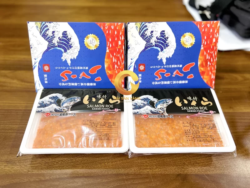 Trứng cá hồi hộp xanh