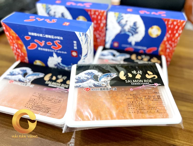 Trứng cá hồi size lớn hộp xanh