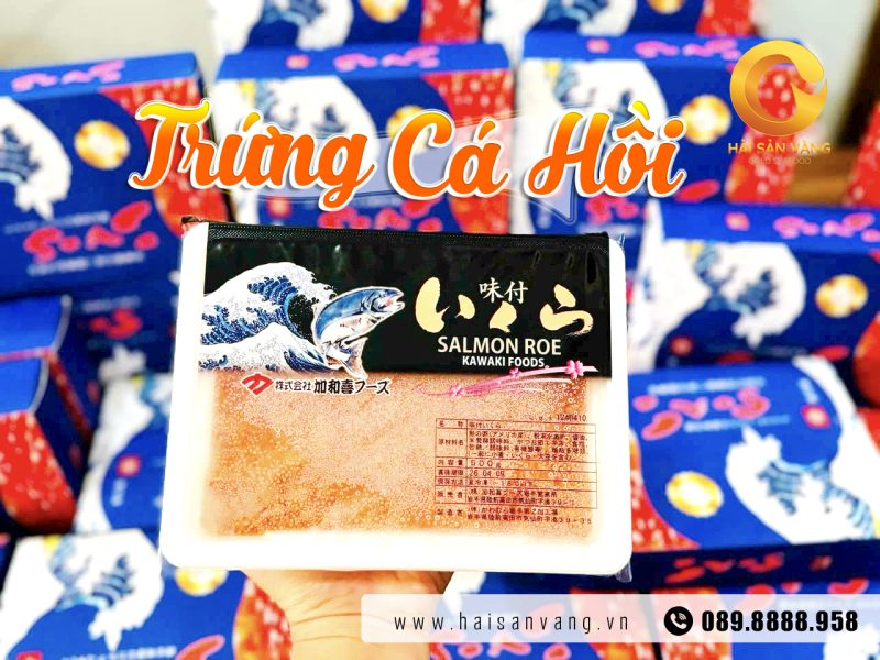 Trứng cá hồi size lớn hộp xanh