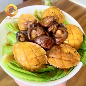 bào ngư xào cải thìa